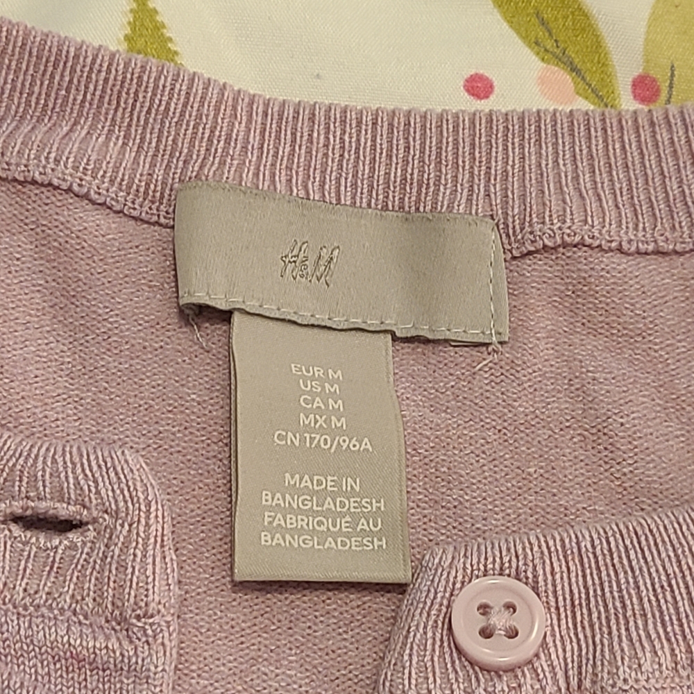H&M Light Purple/Pink Women's Cardigan - Picture 2 of 6